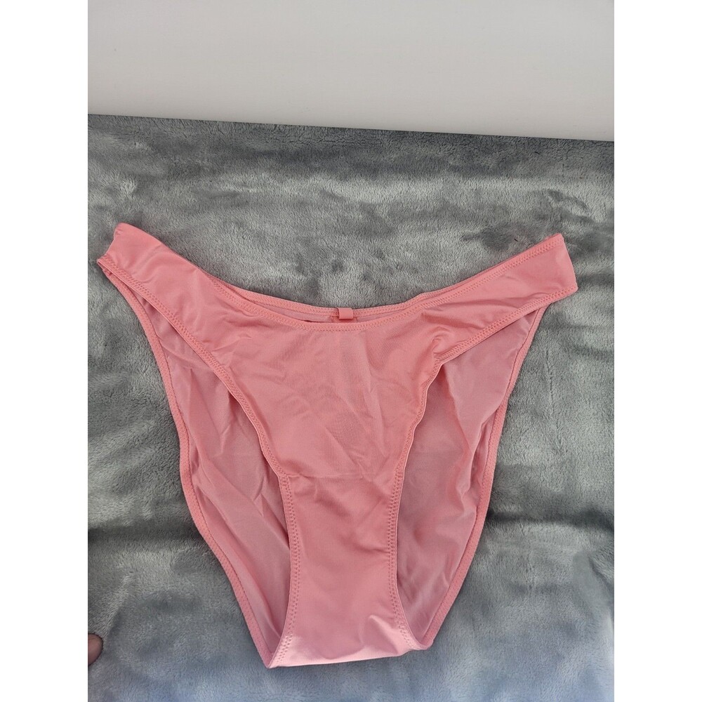 Skims Medium Melon Pink Shine Foundations Dipped Bikini NWT Swimwear